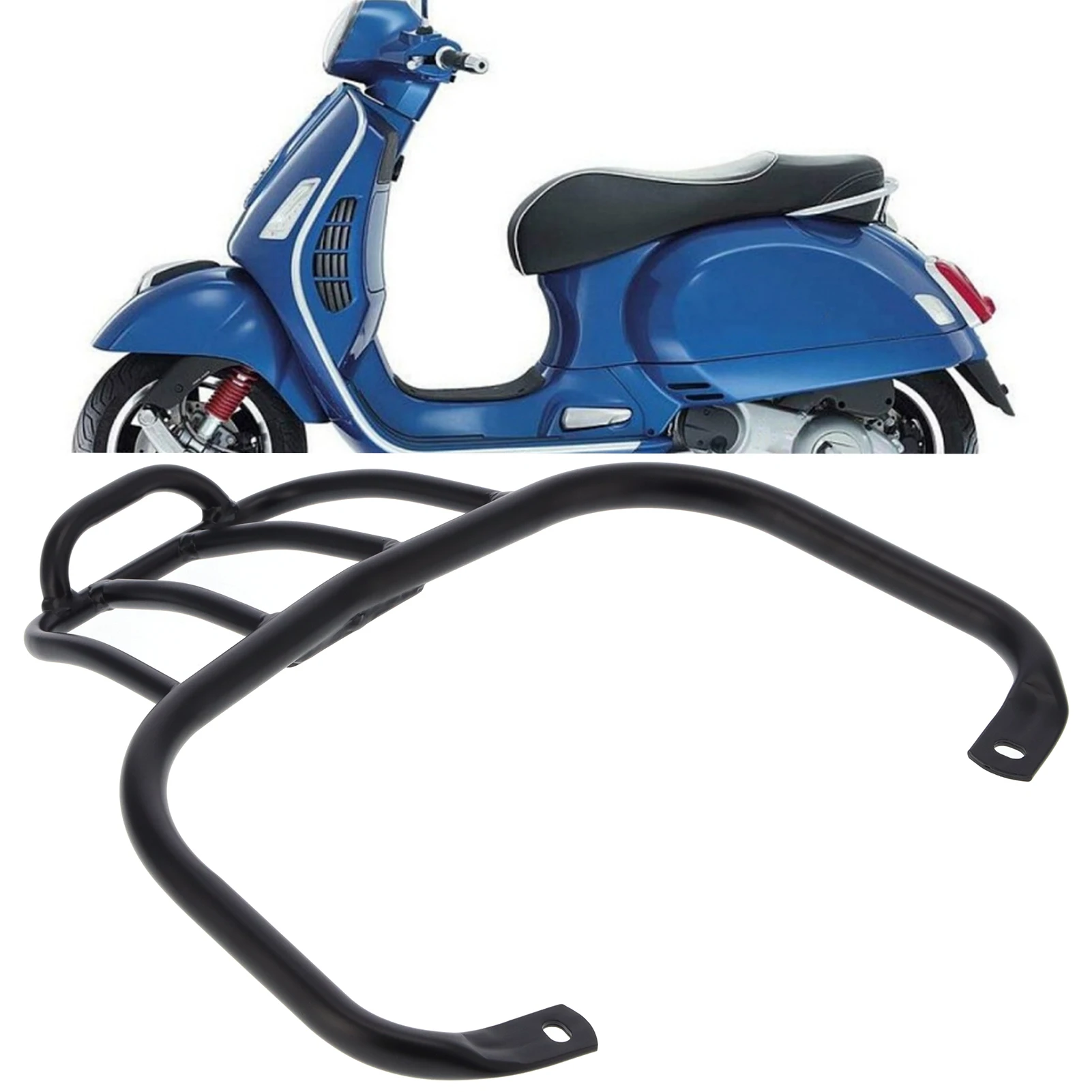 CNC Aluminum Rear Luggage Rack - Cargo Holder Bracket for Vespa GTS 300 Accessories