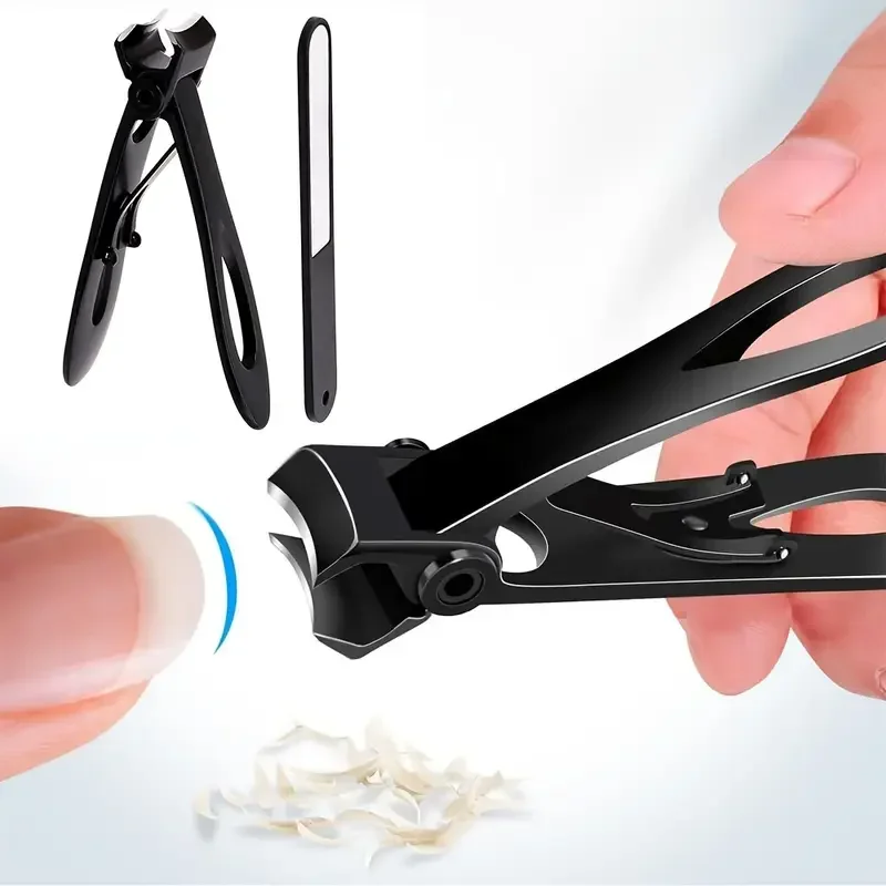 

Heavy Duty Stainless Steel Nail Clippers Ergonomic Design Manicure Fingernail Cutter Thick Hard Toenail Scissors Tools Adults