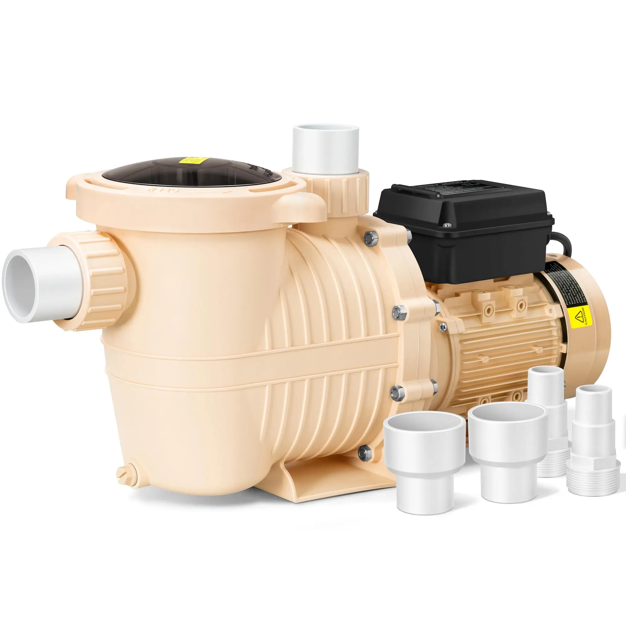 

JADE 2.0HP 115V Variable Speed Pool Pump, Self-Priming Energy Saving 1.5" & 2" Inlet W/Strainer Basket For In/Above Ground Pools