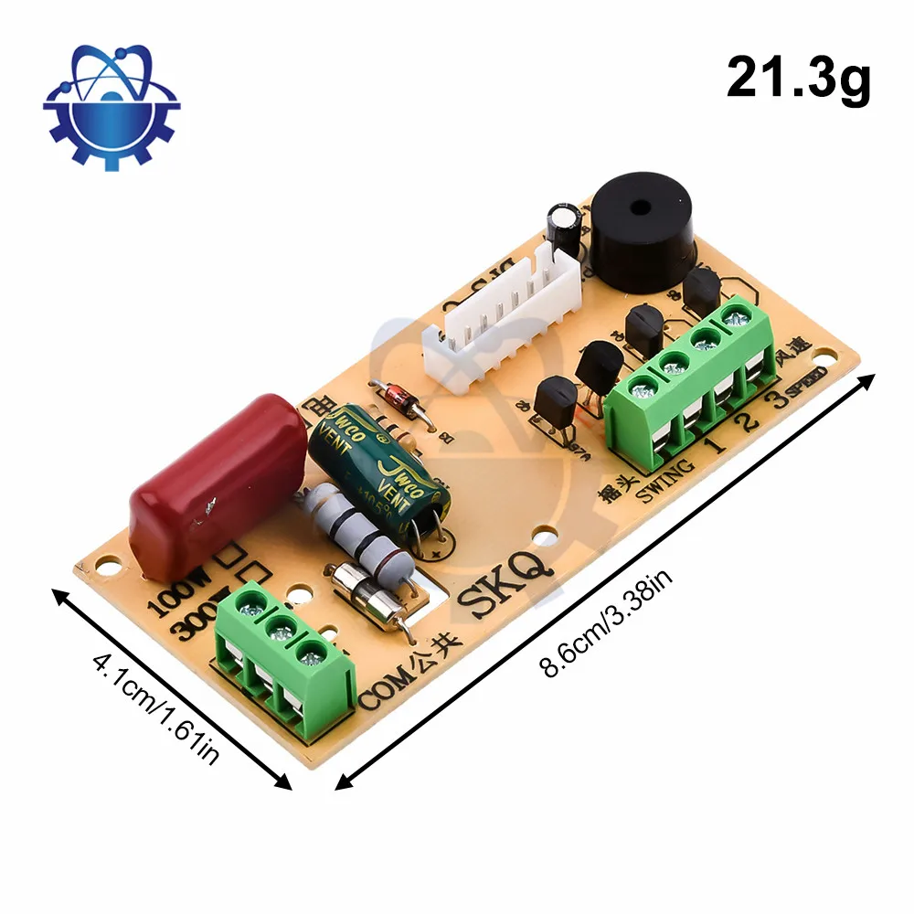 Ceiling Fan Remote Control Module Kit Universal and Compact Size Fan Speeds and Timings Control Light on/Off