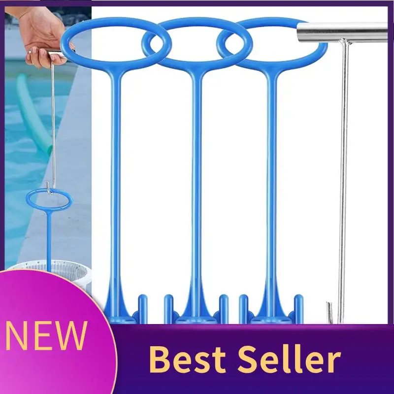 

ABHI-Skimmer Basket Handle,Skimmer Basket Handle Hook Universal Pool Skimmer Basket Handle Fit Inground Pool Skimmer Basket Dura