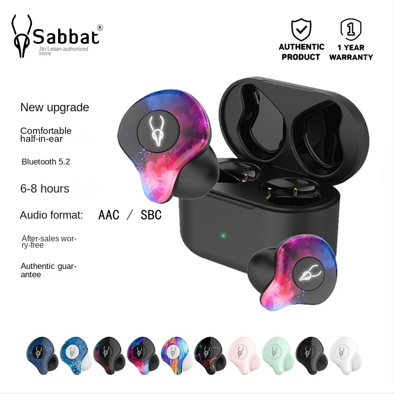 

Беспроводные Bluetooth-наушники Sabbat X12 Pro, стерео TWS5.4, портативная зарядка телефона, время работы от 6 до 8 часов батареи и микрофон