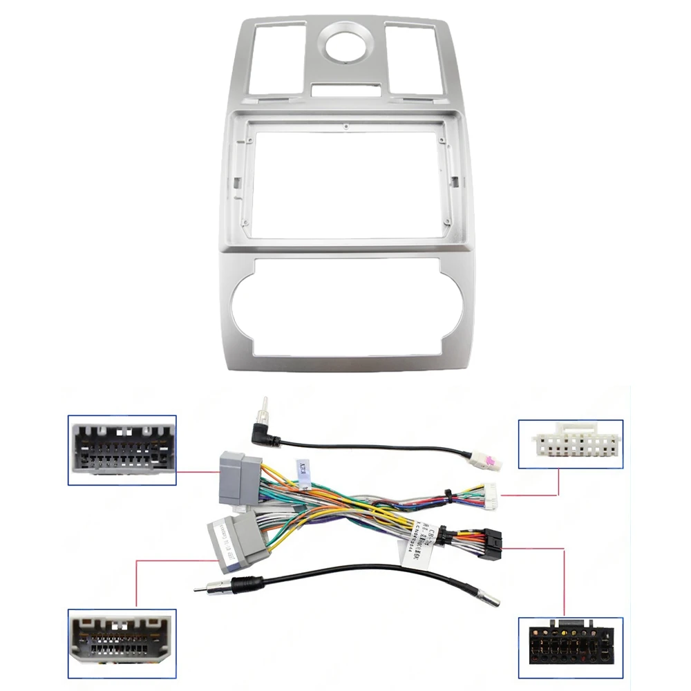 

9-дюймовый адаптер автомобильной стереосистемы с большим экраном для Chrysler 300C 2005-2007 гг. | Комплект рамы панели аудиосистемы 2Din Dash