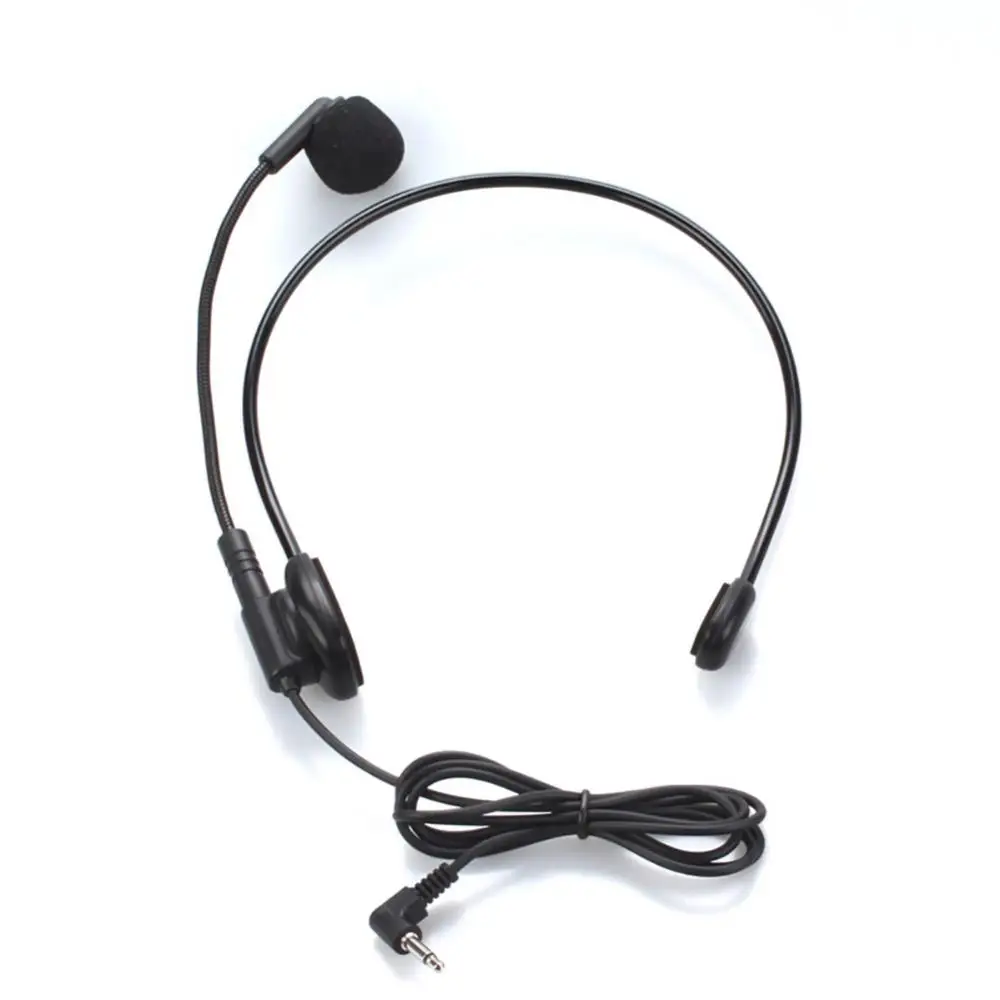 Micrófono portátil Flexible para enseñanza de voz, auriculares con cable de 3,5mm, amplificador de megáfono, Radio