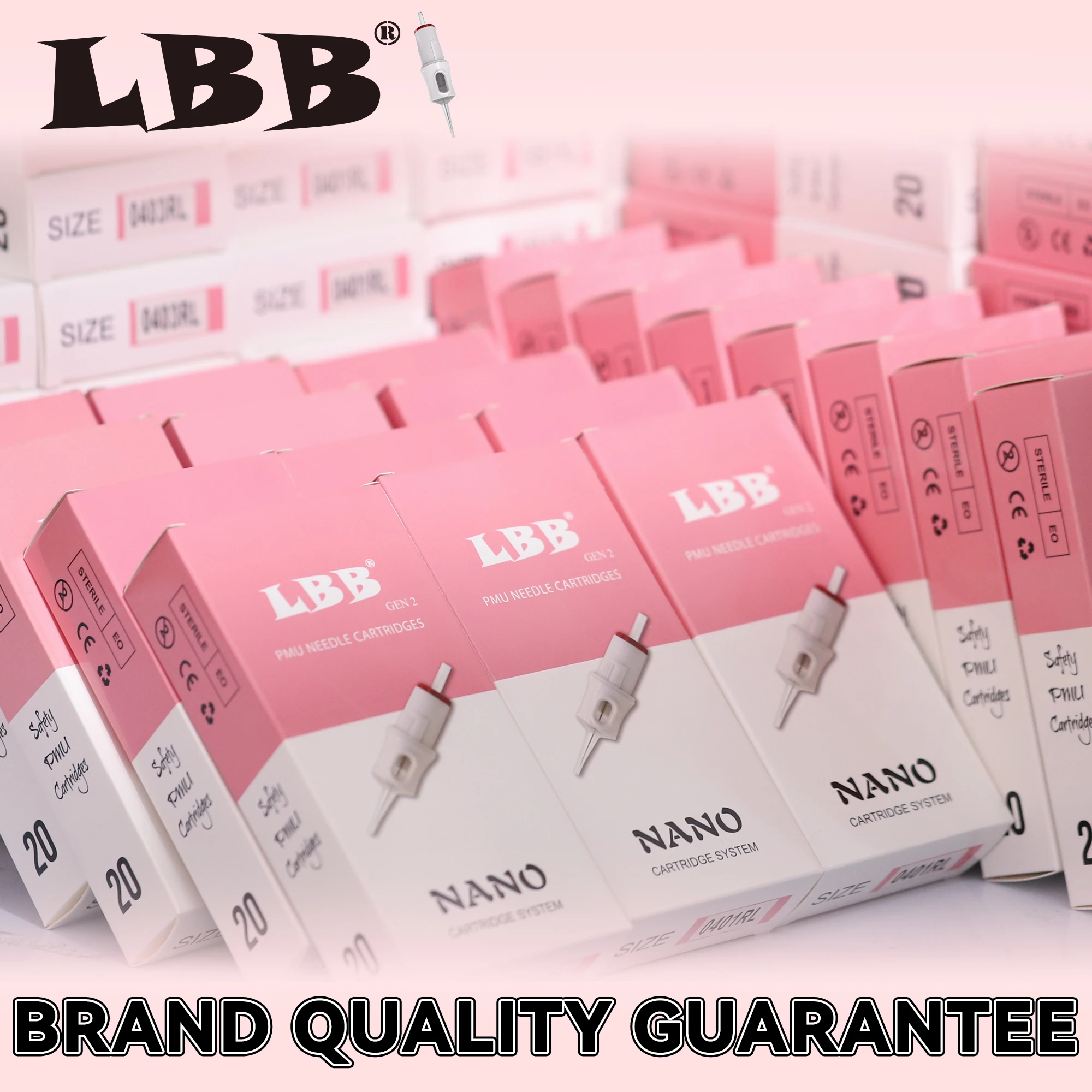 

Premium Quality LBB PMU SMP Sharp Disposable Sterile Eyebrows Tattoo Cartridge Needles Supply Permanent Makeup Needles 20 Pcs