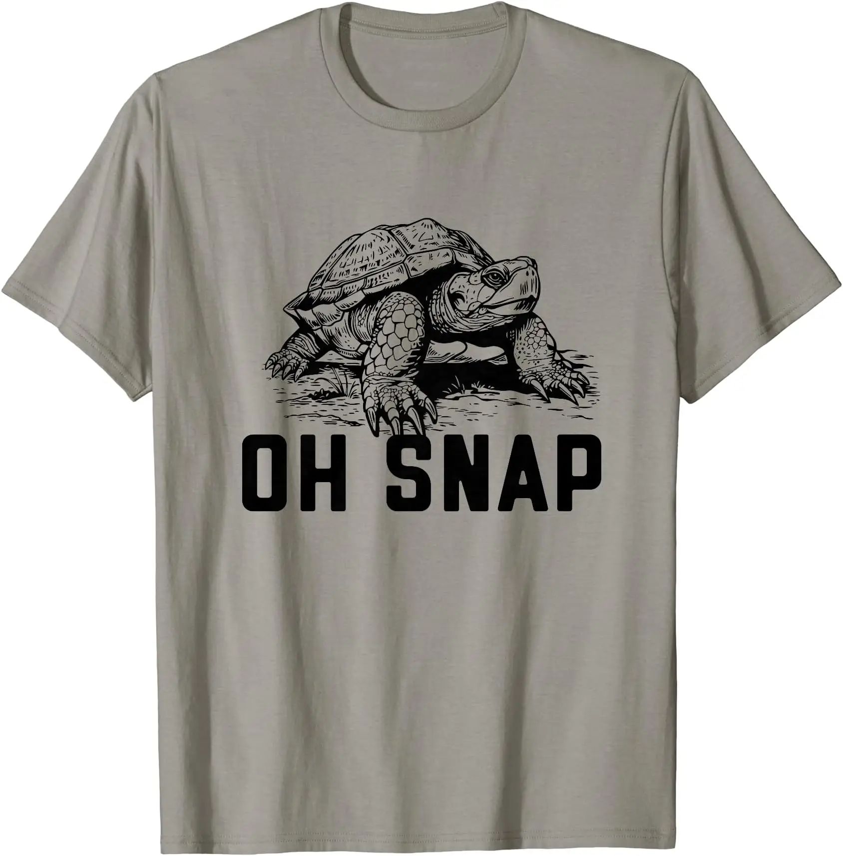 Oh Snap! Funny Snapping Turtle Ironic Animal T-Shirt Anime Graphic T-shirts For Men Clothing Women Tees Y2K Tops Unisex Summer