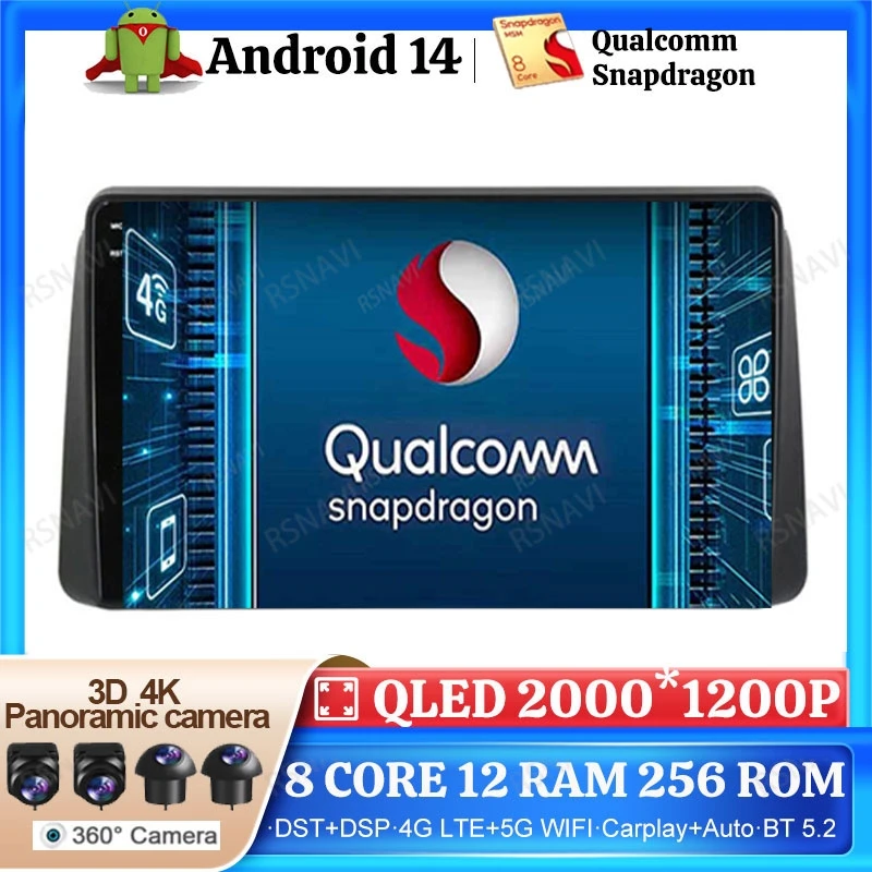 

Android 14 Car Radio For Chrysler Grand Voyager 5 2011 - 2015 For Dodge Grand Caravan 2008 - 2020 4G LTE 5G WIFI DVD Head Unit