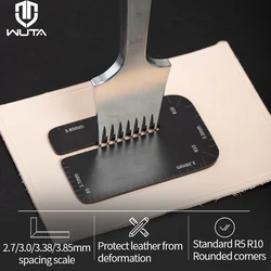 WUTA 가죽 펀치 보조 라판 다이아몬드 착자철 보조 보조 도구 DIY 가죽 공예 프레스 절단 도구 가죽 공예 도구