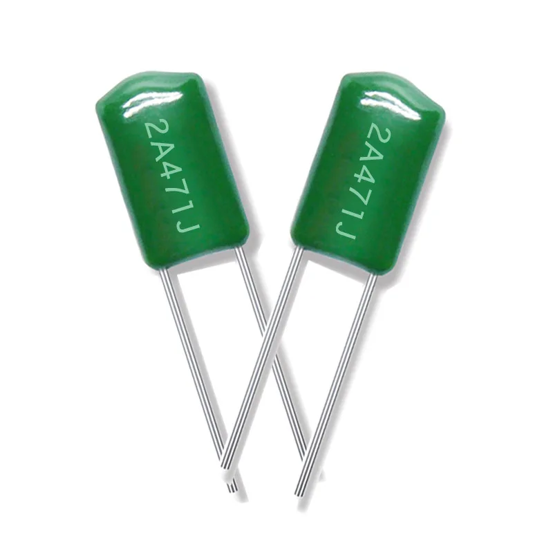 20pcs Polyester Capacitor 2A471J 0.47NF Accuracy 5% 100V471J CL11 Straight Mylar Capacitor Factory Full Series Genuine