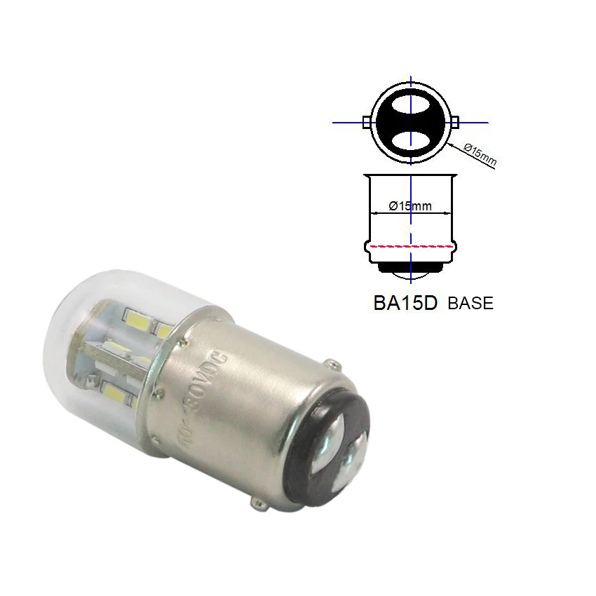 Lampu Led sepeda motor 6v G18 R5w 12v 24V, lampu otomatis indikator peralatan R10W lampu sinyal Pak belakang 4