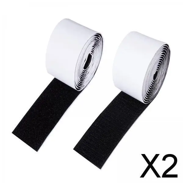 2xGuitar Pedal Board Tape 2M Guitar Pedalboard Adhesive Cable Management Tie