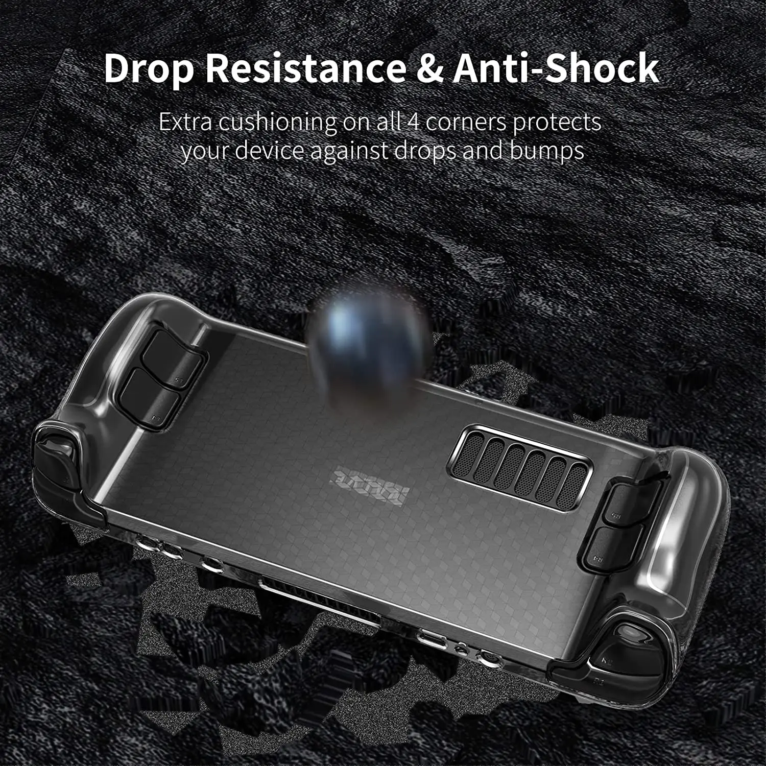 HEYSTOP Steam Deck Case, Diamond Pattern Case, Compatible with Steam Deck 2022, Shockproof, Anti-Slip, Anti-B0ump