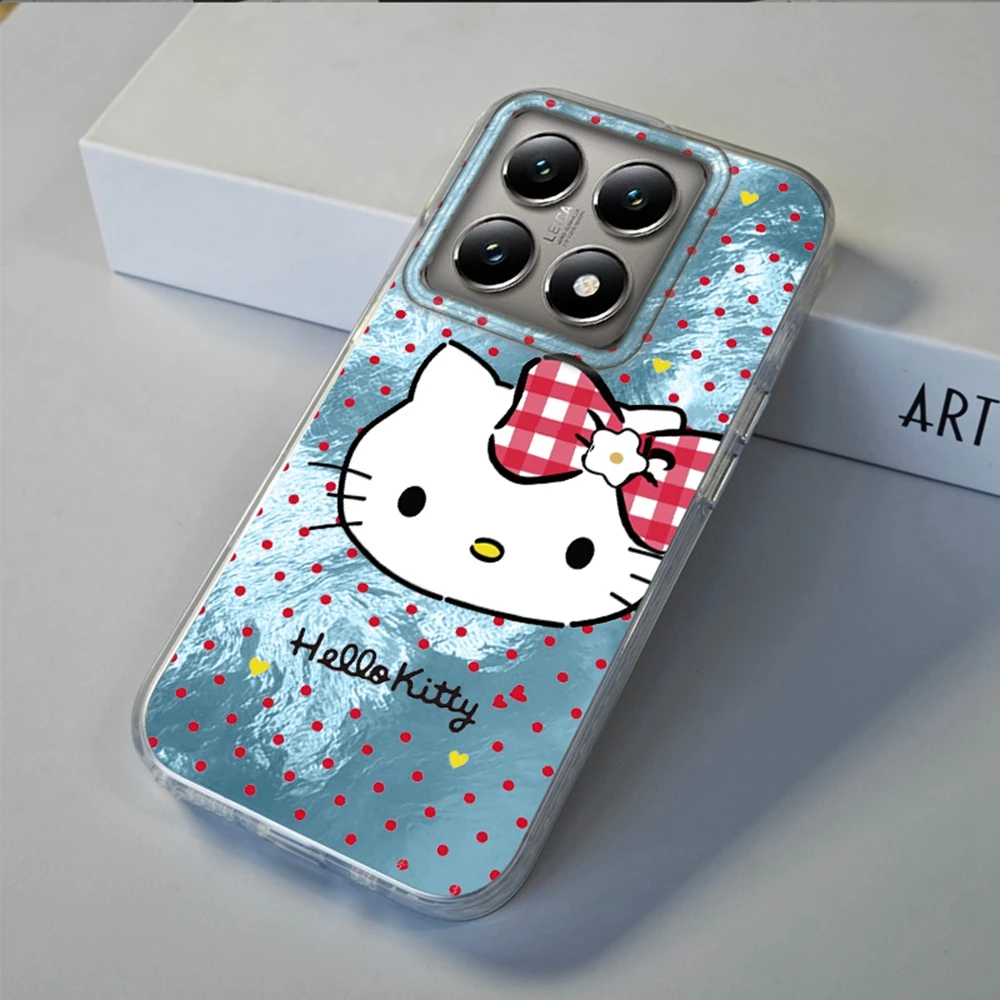 

Cute Bowknot Cartoon Phone Case For Xiaomi Poco X7 M6 M5s X3 X5 X6 Pro C61 14T 13T 11 Lite NE Girls Women Funda Cover Coque