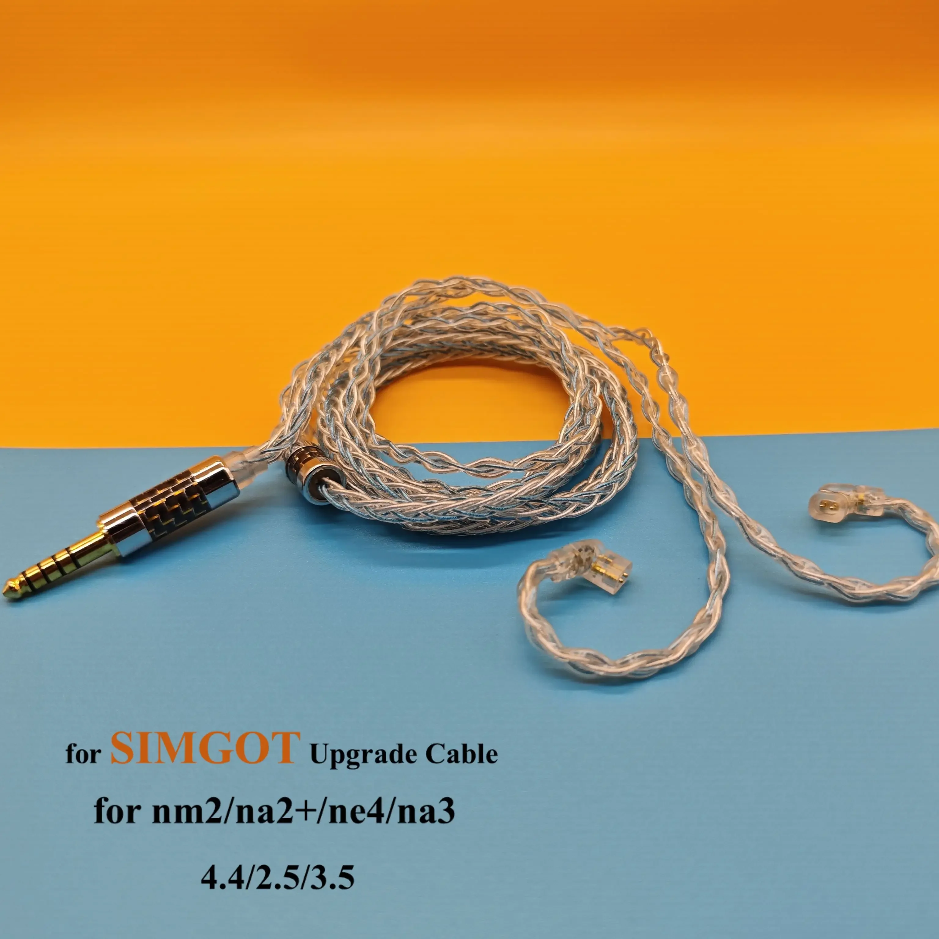 

Silver Plated Earphones SIMGOT Upgrade Cable with MIC, 8 Core, Nm2, Na2 +, Ne4, Na3, Upgrade 2.5, 4.4 Balance