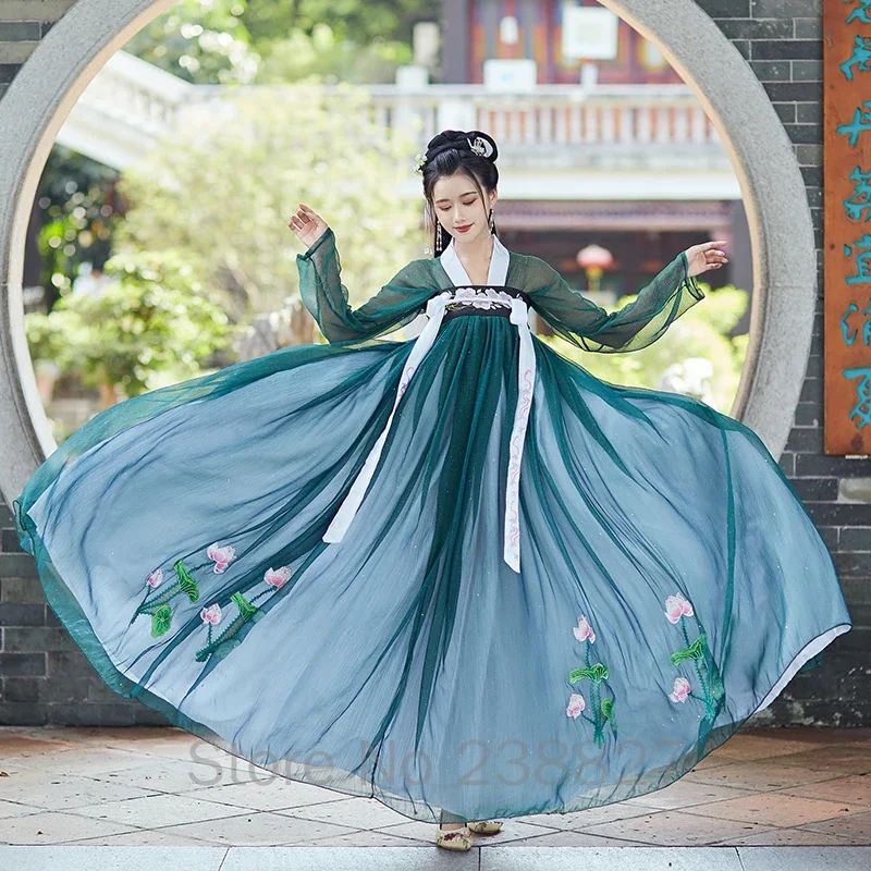 WATER Hanfu Qinghe double breasted Ru Qixiong Ru skirt Hanfu women's fresh and elegant daily Hanfu