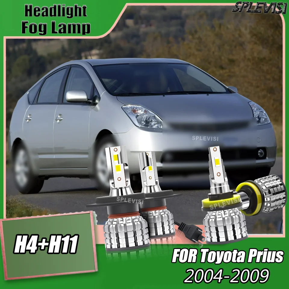 

Автомобильный светильник SPLEVISI, светодиодный авиационный алюминиевый противотуманный фонарь H4 H11, долговечный для Toyota Prius 2004, 2005, 2006, 2007, 2008, 2009,