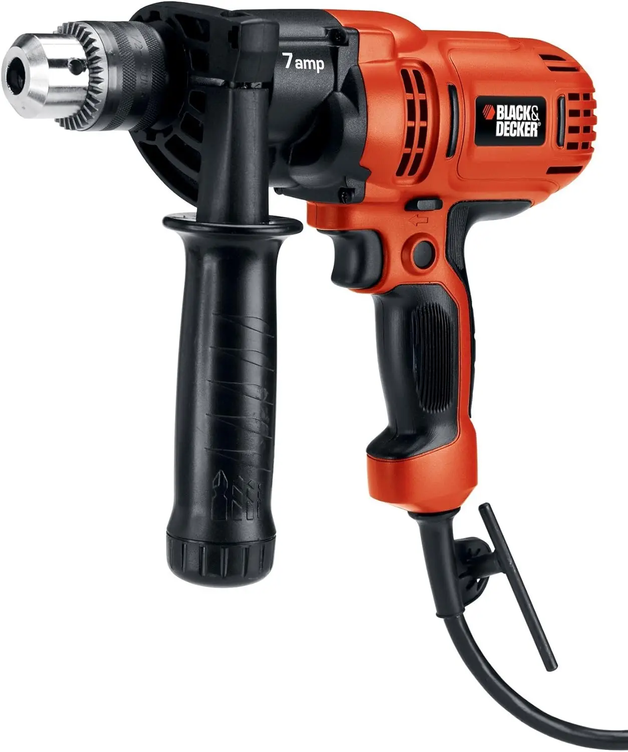 

7.0 Amp 1/2 in. Electric Drill Kit with Variable Speed and Side Handle for Wood, Metal, Plastic