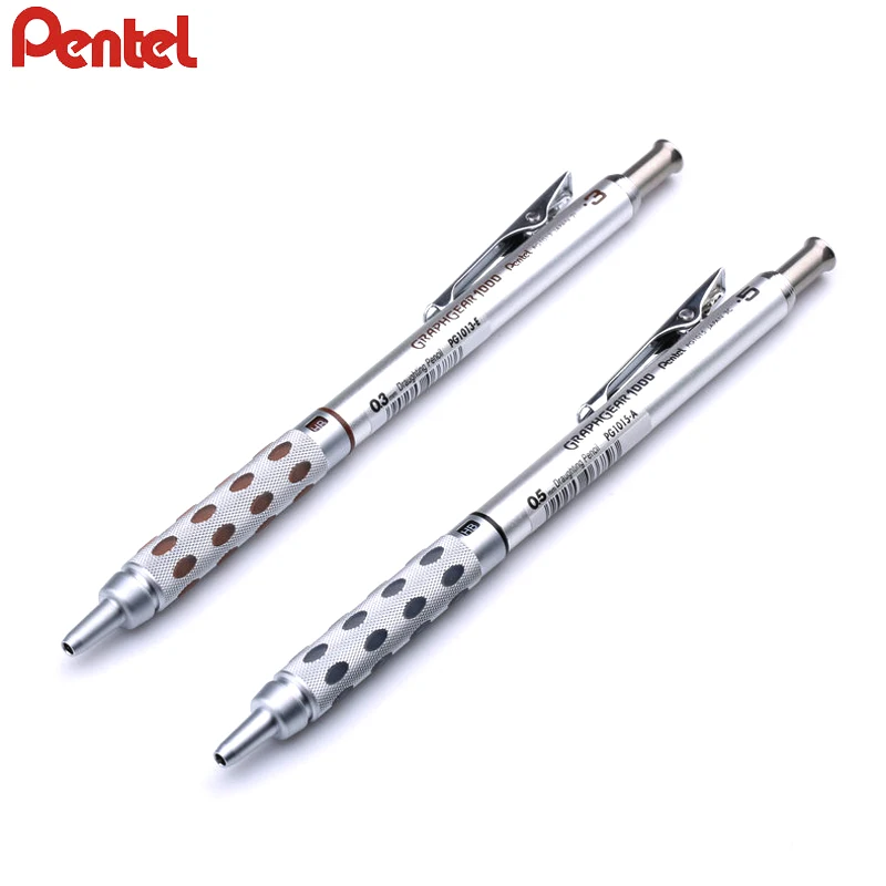 1pcs Pentel GraphGear 1000 Drawing Mechanical Pencil Student Use Not Easy to Break Lead Mechanical Pencil 0.3 0.5 0.7 0.9mm