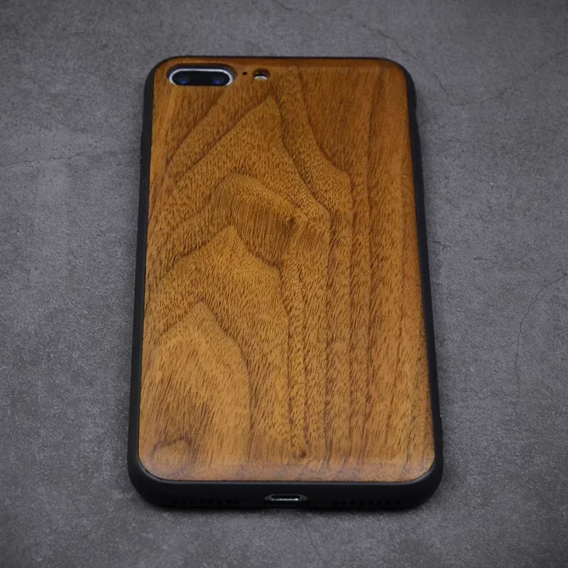 Wooden Phone Case for iPhone Full Wrap Protector Creative Phone SleeveUltra-thin Touch Protection Sleek Cover Elegant Desig