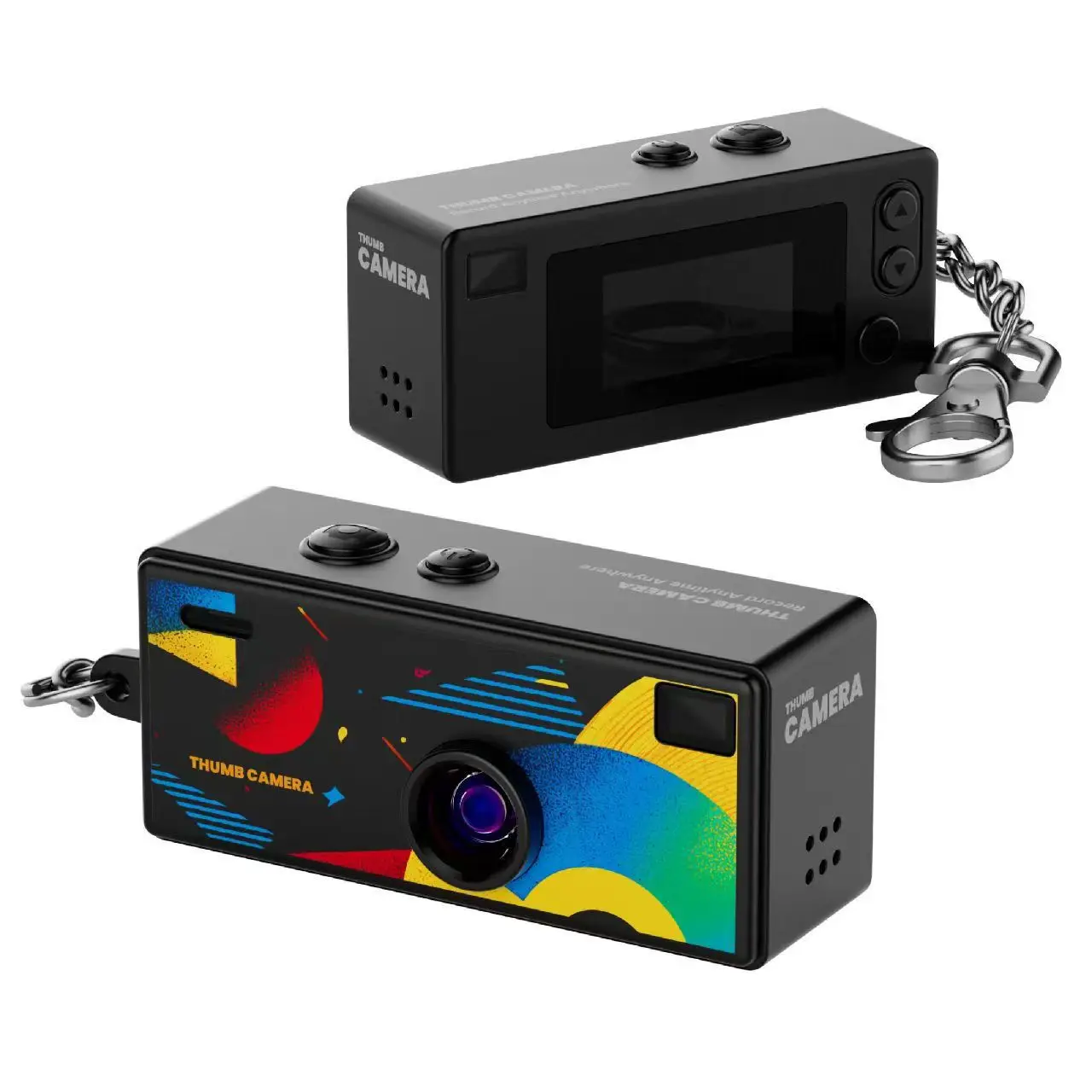 Neue Retro Mini Digitalkamera 1080P Schlüsselanhänger-Camcorder 0,96 Zoll Display Speicherkarten-Unterstützung mit Blitz