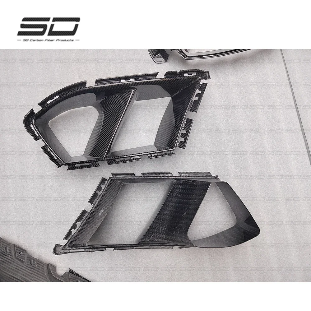 High Quality Car Accessories Dry Carbon Fiber Front Bumper Vent Cover For g80 g82 m3 m4 MP style bodykit