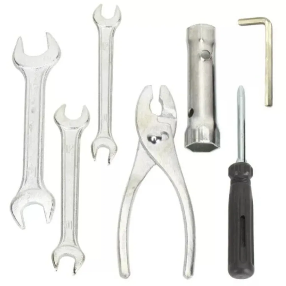 

7Pcs Universal Motorcycle Repair Tool Set Screwdriver Pliers Sleeve Wrenches Kit for Honda Yamaha Kawasaki BMW Polaris Suzuki