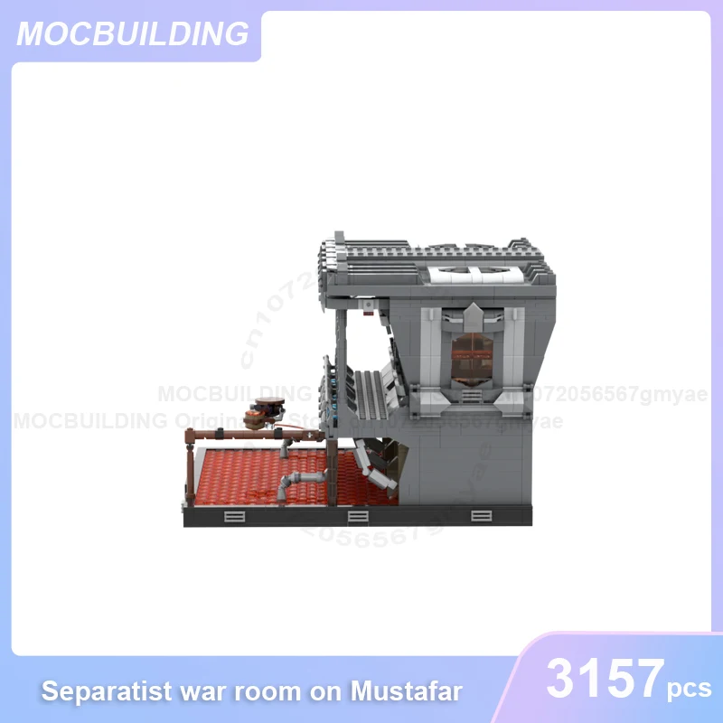 Aparteistische Oorlogskamer op Mustafar MOC Bouwstenen Ruimte Architectuur Model Display DIY Monteren Bakstenen Kerst Speelgoed Geschenken 3157PCS