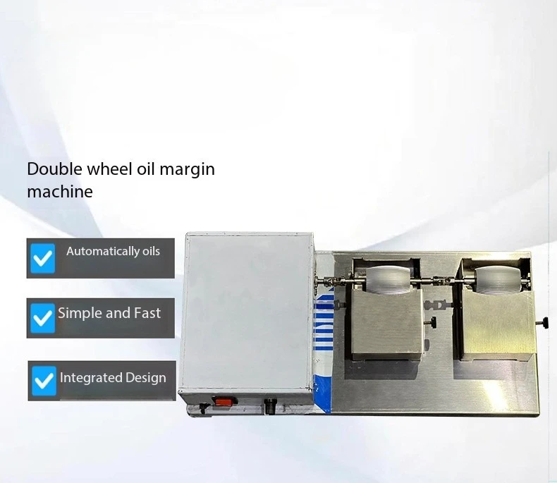 

Handheld leather oil edge box, speed regulating stainless steel dual wheel oil edge machine