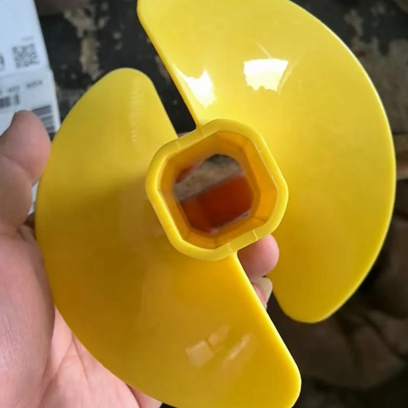 Ice Auger Bit Fan Blade Nylon Drill With Adapter Float Ice Auger Bit Fan Blades Power Tools Drill Bits 6 Inch