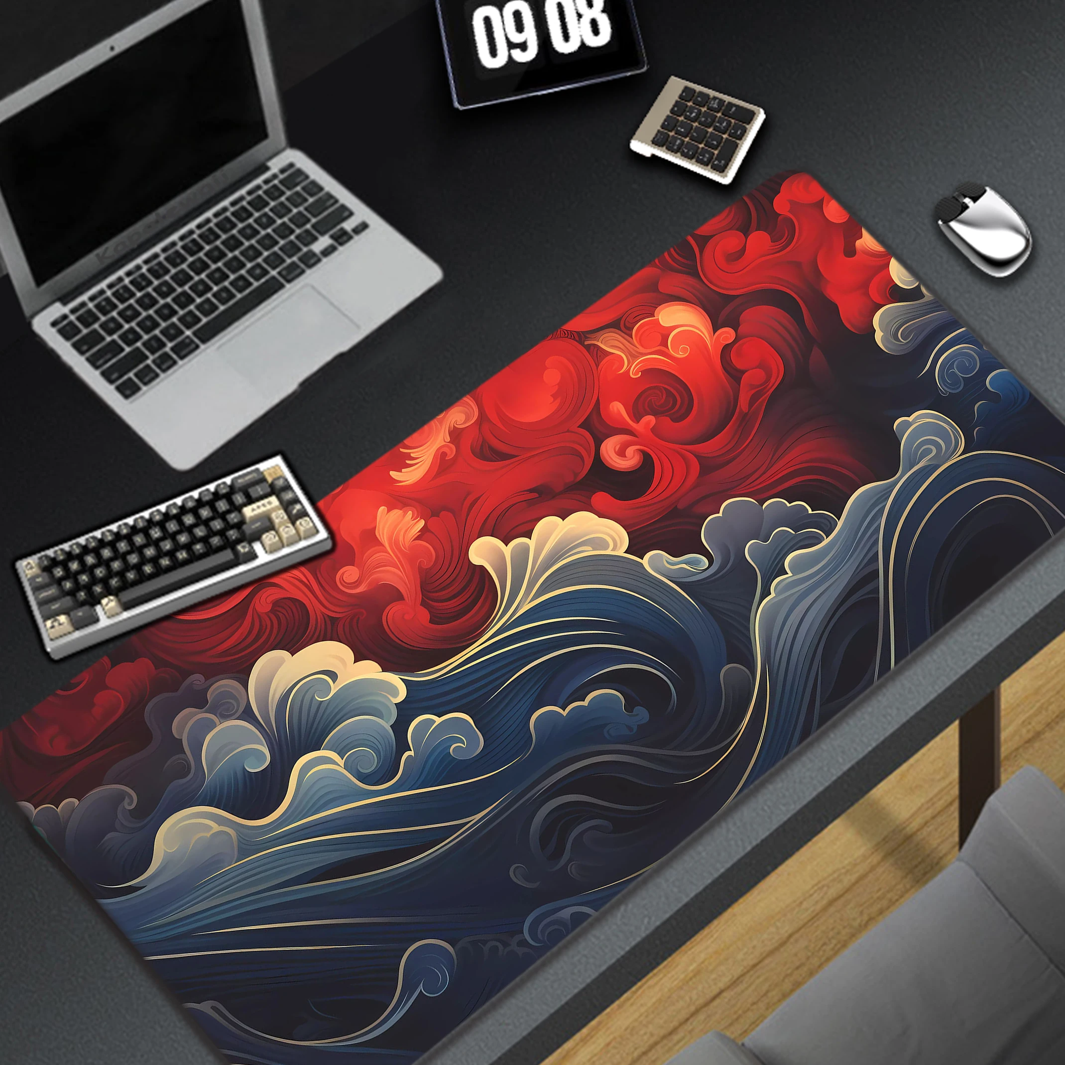 

Gaming Mousepad Great Wave HD Print Gaming Mousemat Mouse Mat Desk Pad 900x400mm XXL Mouse Pad Keyboard Mat Pc Tapis de Souris