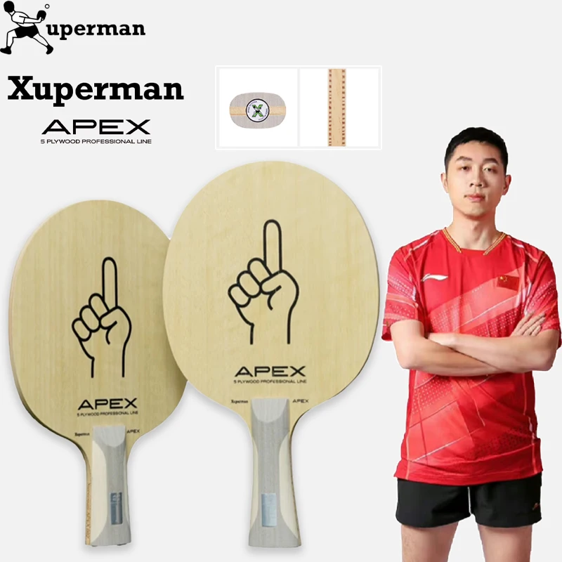 Xuperman APEX Table Tennis Racket Blade Xuxin 5-Ply Pure Wood 6mm 84g Limba Veneer Surface Materials ITTF Ping Pong Paddle FL/CS