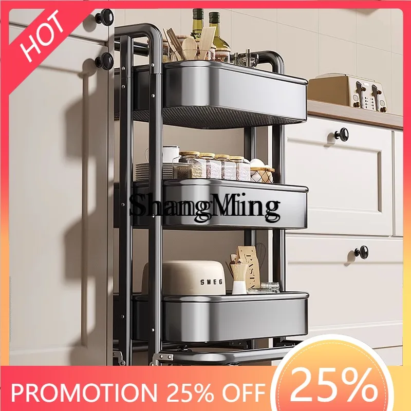 FG good-looking kitchen floor-to-ceiling multi-layer trolley fruit and vegetable storage installation-free storage rack