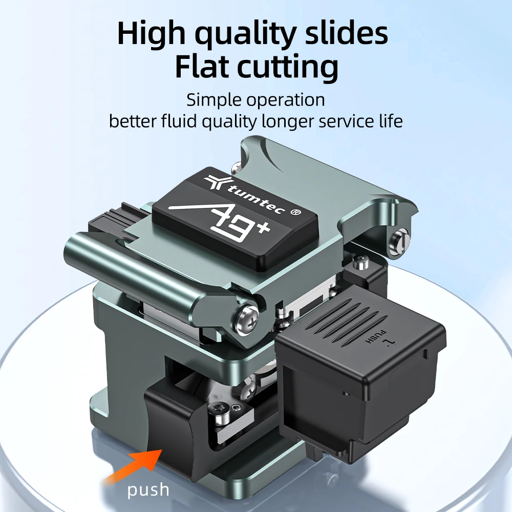 

Metal Body Tumtec A9 Fiber Optic Cutter High Precision Fiber Cutter With Scrap Bin 50000 Lifes Fiber Chopper Cutter Cutter