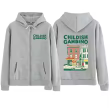 Childish Gambino Double Sided Zip Hoodie