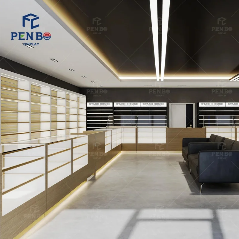 custom.Custom Design Full Solution with Display Cabinets Counters and Complete Interior Layout Retail Stores