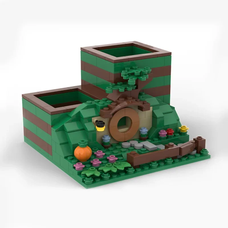 241pcs Moc Movie The Rings Pencil Holder LOTR Square Building Model Blocks Creative Assembly Bricks Toys Kids DIY Present