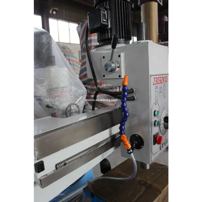 Z3032 Electric Radial Drilling Machine PLC Gearbox Bearing Motor Pump 40mm Max Drilling Diameter 2.2kW Power 220V/380V