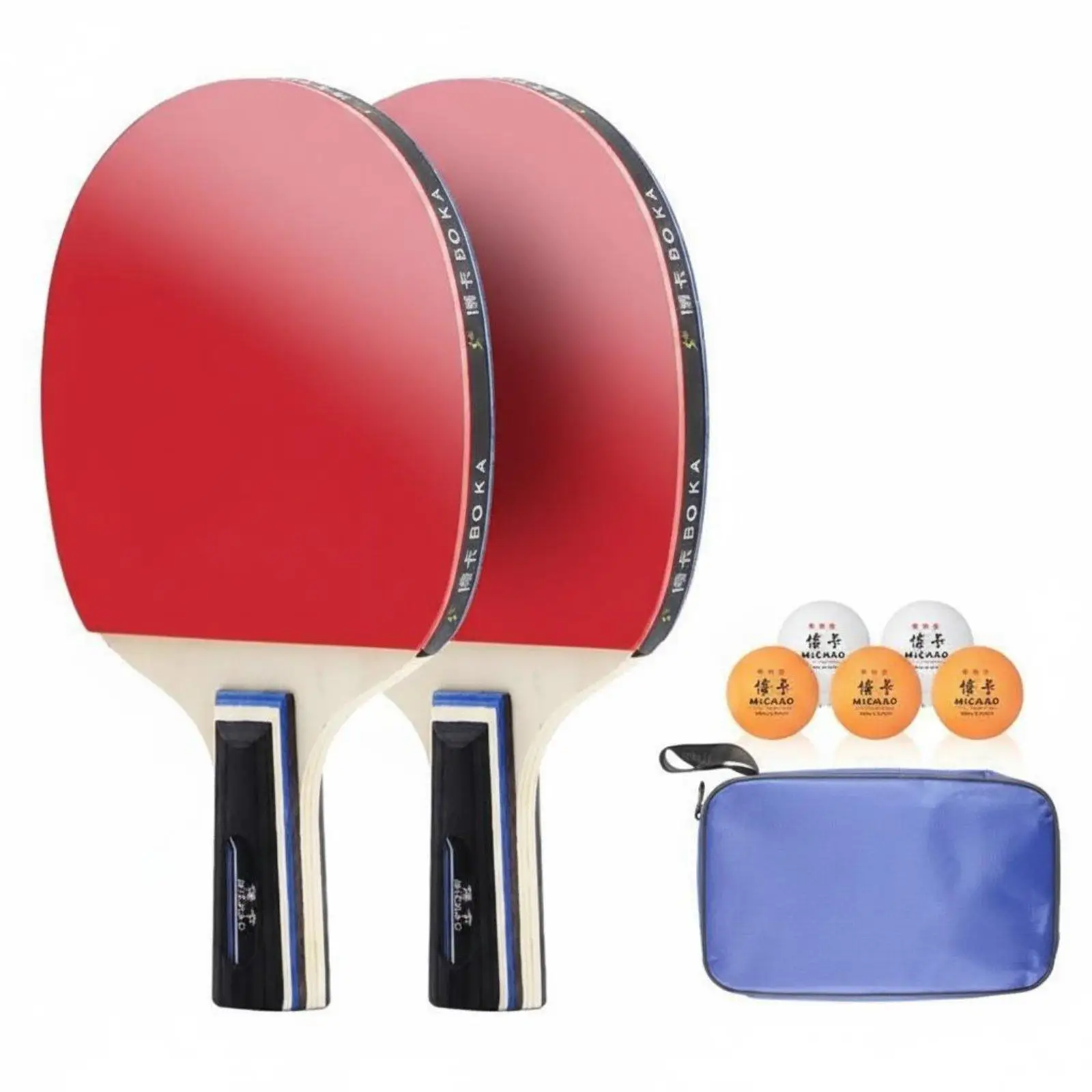 Table Pong Paddle Set Inverted Rubber Table Racket Sport Racket Set 2 Player