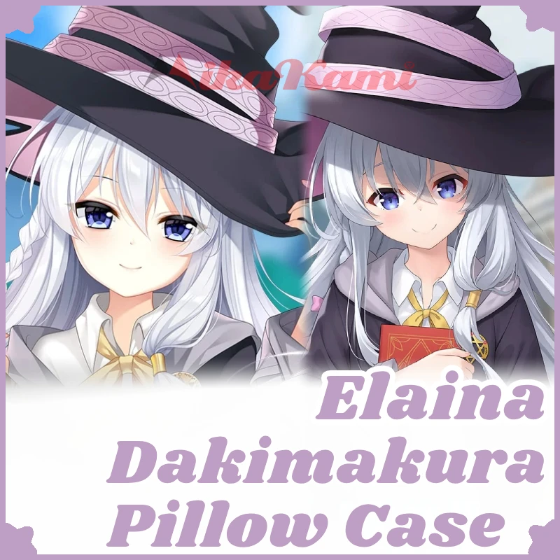 Elaina Dakimakura Wandering Witch Anime Pillowcase Full Body Hugging Pillow Case Cushion Cover Home Bedding Decor Otaku Gift HMA