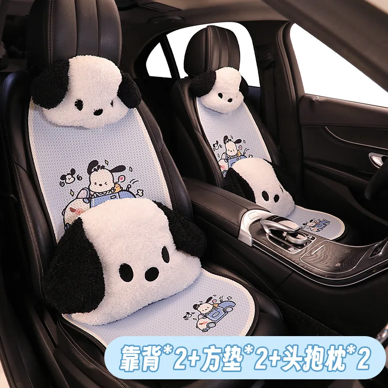 

Sanrio Kawaii Pochacco Car Seat Cushion Anime Cartoon Lovely Fashionable Exquisite Comfortable Breathable Universal Seat Cushion