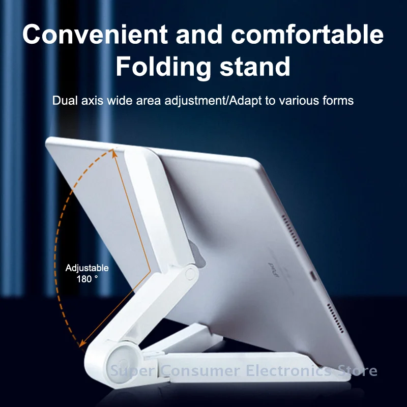Picture 7: Universal Tablet Holder Desktop Folding Simple Easy To Carry Mobile Phone Fixed Tablet Stand For IPad Samsung Xiaomi Stand