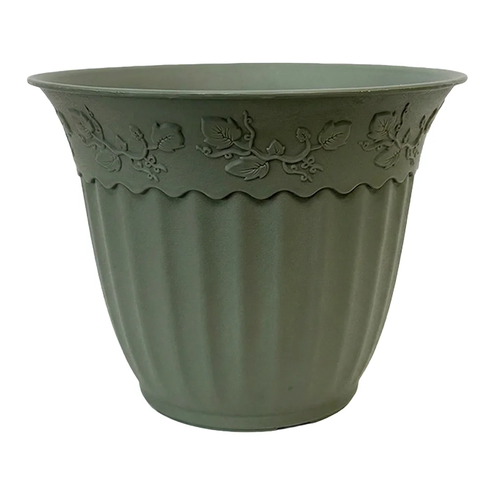 Plant Pot 8in Plastic Flower Pot With Drainage Holes European Flower Pot For Balconies,gardens,indoor Plants,Garden Planting