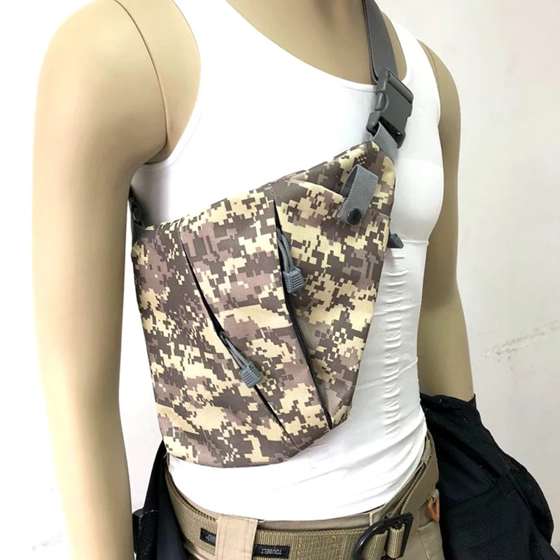 Multifunctional Tactical Storage Gun Bag Holster Men's Left Right Nylon Shoulder Bag Single Strap Chest Bag Hunting