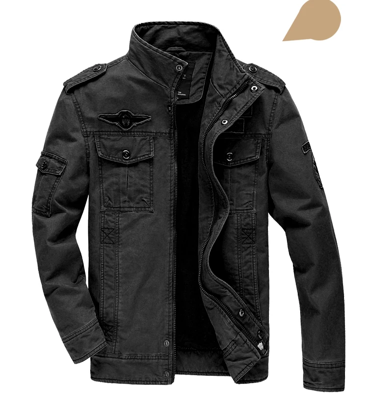 New 2026 Casual Army Military Jacket Men Plus Size M-6XL Jaqueta