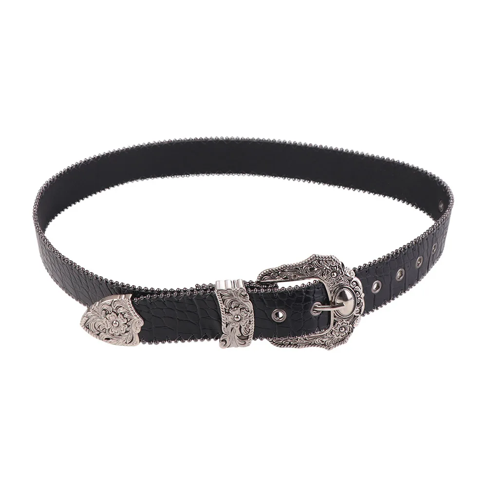 

Панк-ретро поясной ремень для брюк и юбок, аксессуары Y2K, широкий ремень в американском стиле, декор для джинсов, пояс из искусственной кожи, подарок