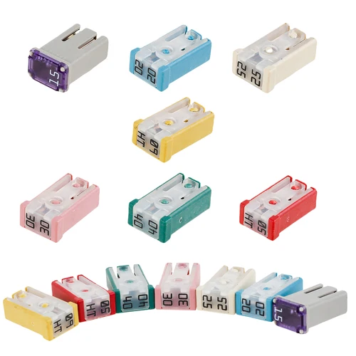 Kit surtido de fusibles para coche, 14 Uds., 15-60A, fusibles de repuesto para coche/RV/camión/motocicleta, proporciona protección para coche