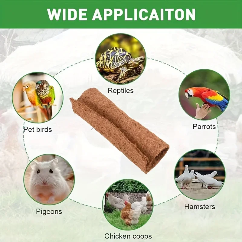 وسادات تعشيش الدجاج المصنوعة من ألياف جوز الهند وجوز الهند وصديقة للبيئة - سجادات فراش الدجاج القابلة لإعادة الاستخدام لوضع البيض، حظيرة الدواجن المتينة