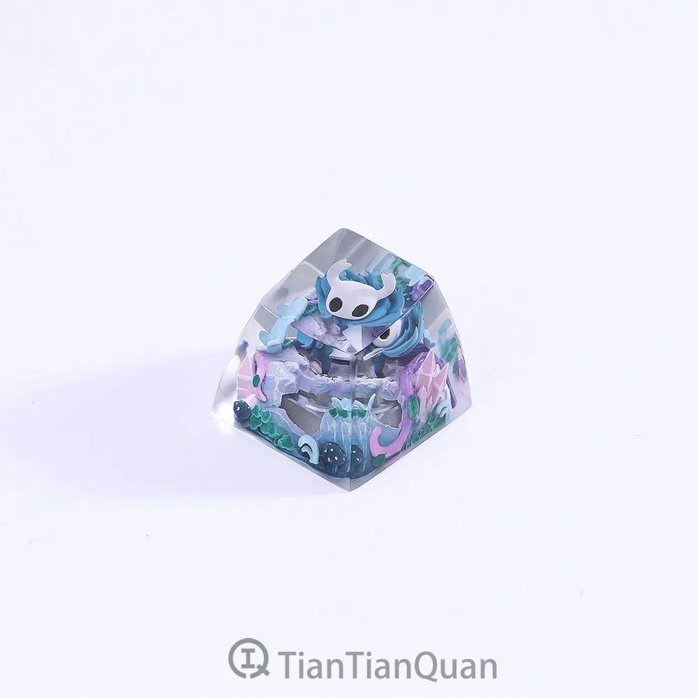 Hollow Knight Esc Keycap Смола 3D ручной работы Настраиваемый прозрачный механический аксессуар для клавиатуры Персонализированные колпачки для игровых клавиш
