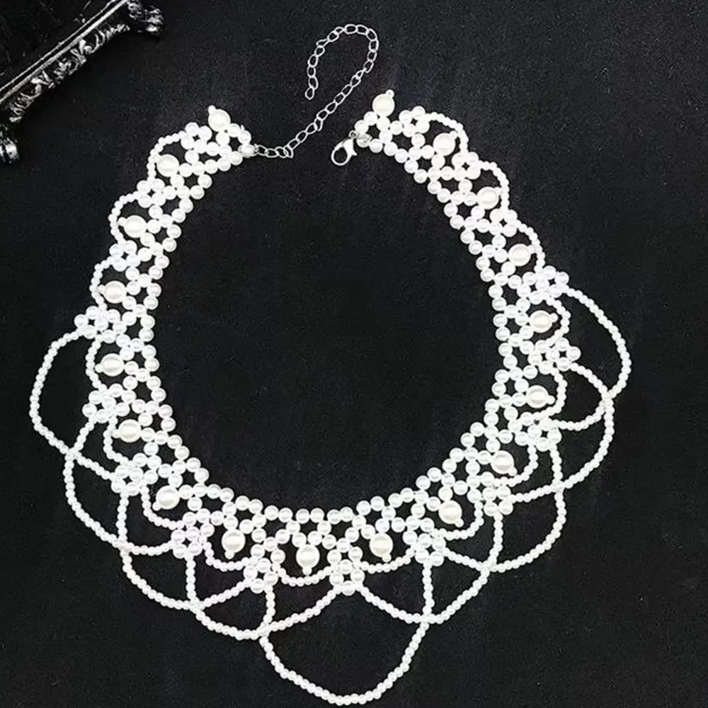 새로운 흰색 페르시 신부 머리 장식 진주 우아한 신부 머리 장식 프랑스 스타일 웨딩 헤어 쥬얼리 사진 액세서리