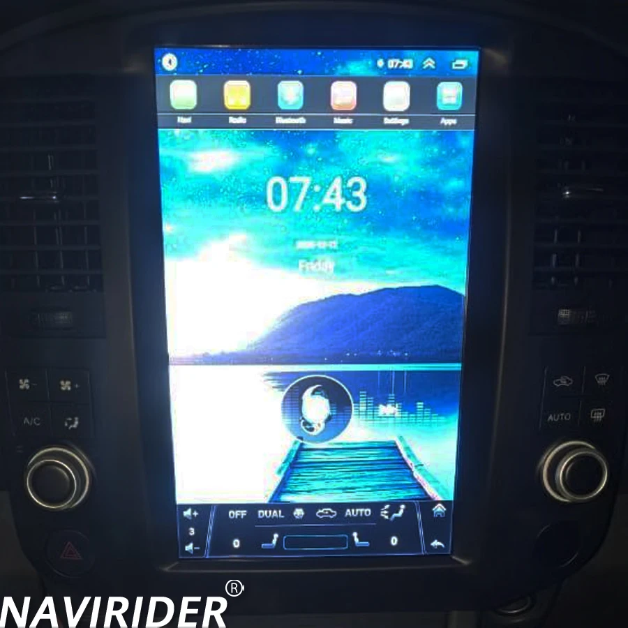 

12.8inch Carplay GPS DSP For Nissan Pathfinder R51 Navara 2006-2011 WiFi Vertical Screen Navi Car Radio Stereo Android 15 4G BT